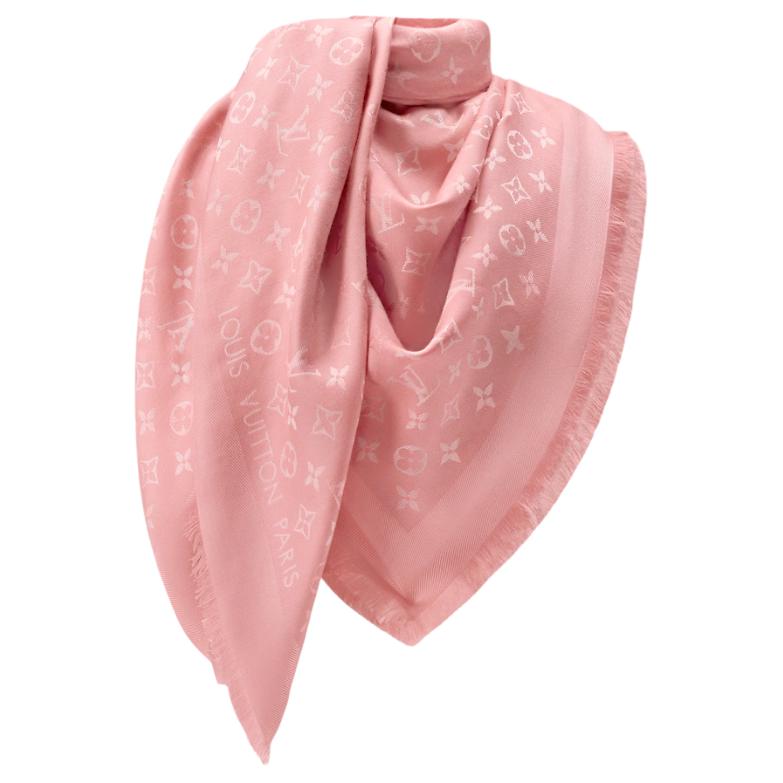 

LOUIS VUITTON Классическая шаль Monogram, Pink