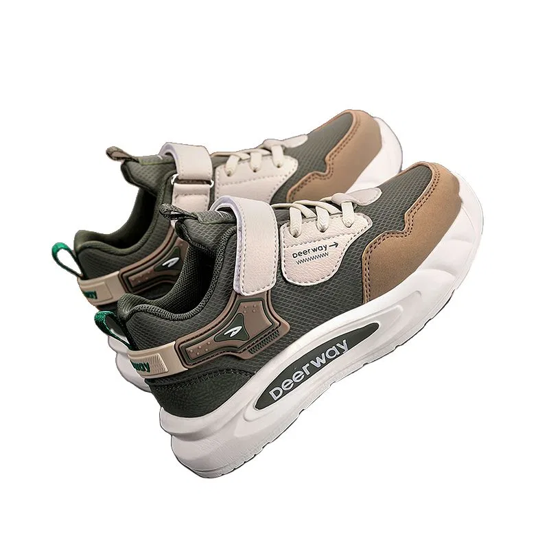 Детские кроссовки для бега DEERWAY Army Green — фото 4