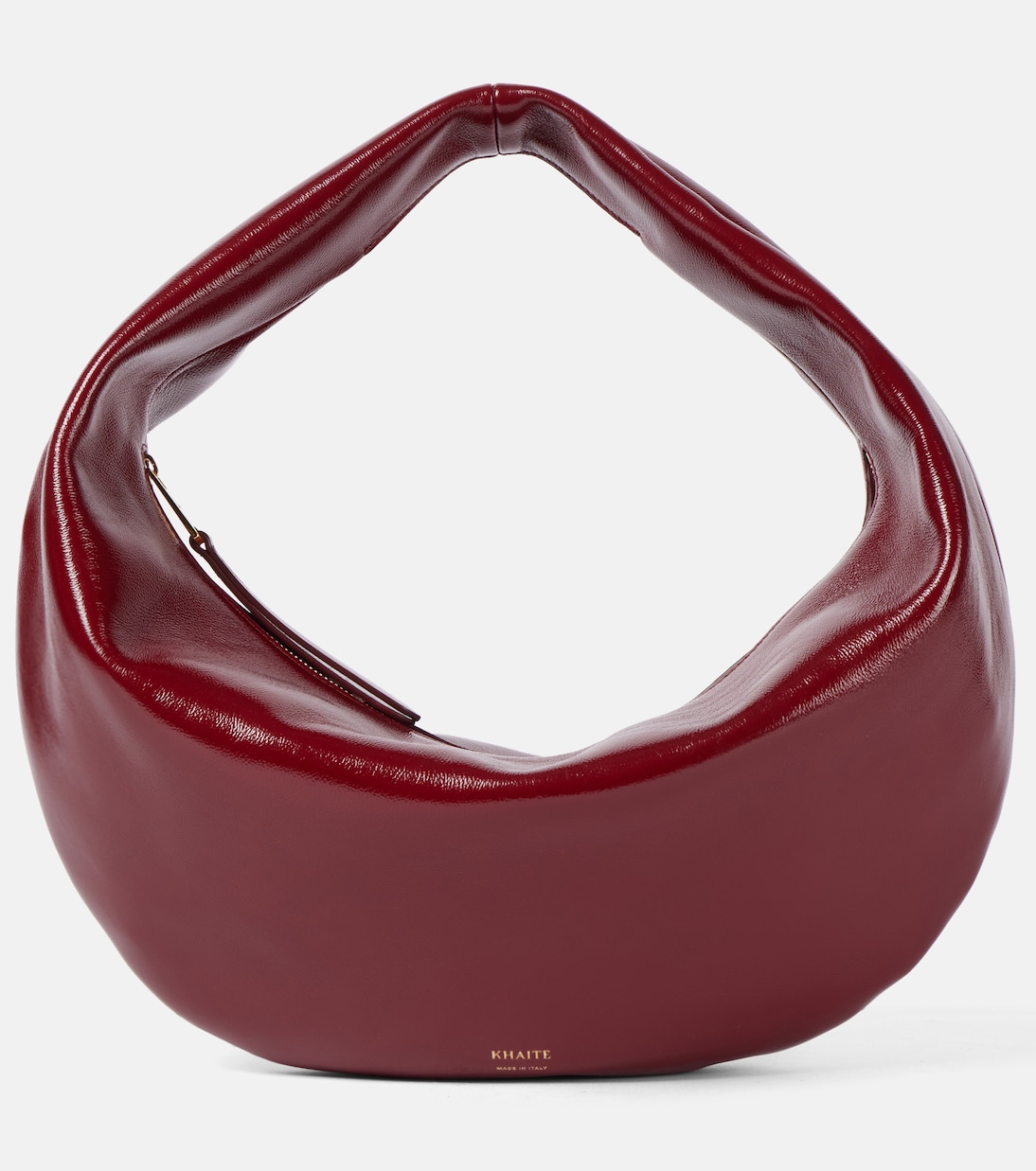 

Сумка через плечо Olivia Medium из лакированной кожи Khaite, Oxblood