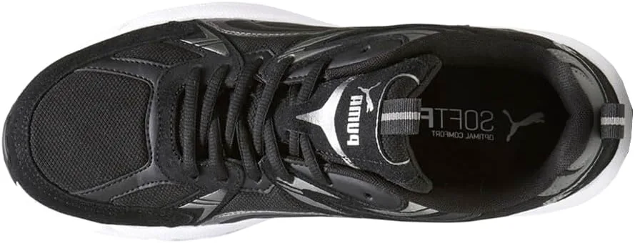 Мужские кроссовки PUMA Milenio Tech Suede с шнуровкой, повседневные - черные, черный — фото 4