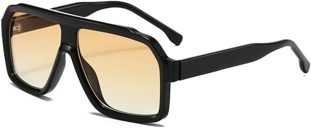 

Мужские солнцезащитные очки в стиле ретро с градиентным переходом, женские роскошные солнцезащитные очки с защитой от УФ-излучения UV400 для активного отдыха и вождения, квадратная форма UATXTAU, Black Orange