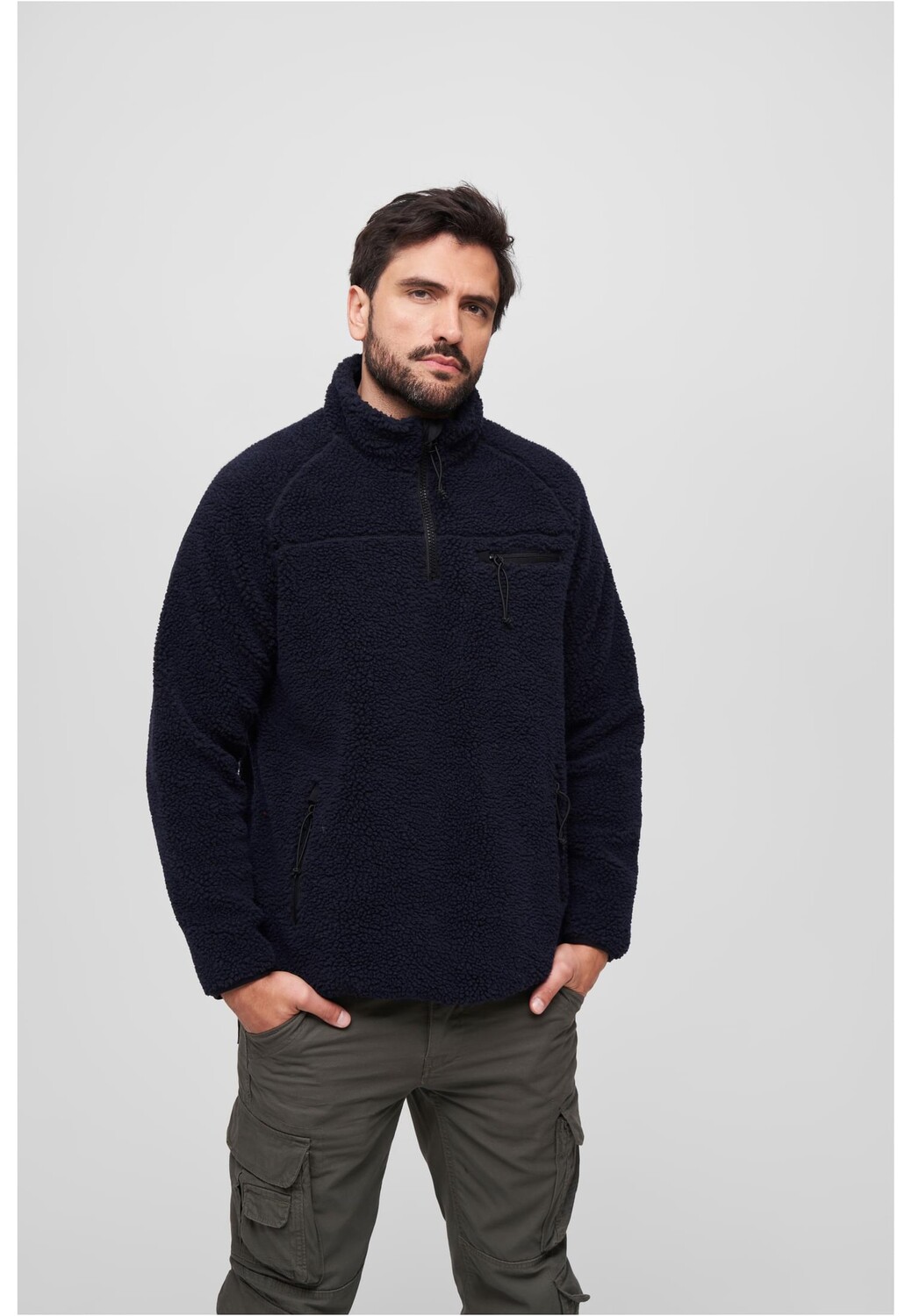

Толстовка Brandit Zip Kapuzenpullover, темно-синий