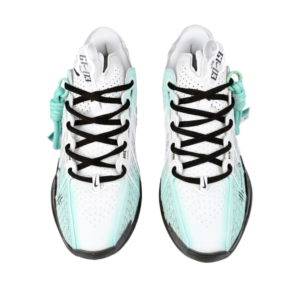 Nike Air Zoom G.T. Cut 3 Износостойкие противоскользящие низкие баскетбольные кроссовки Unisex Белый Зеленый — фото 4