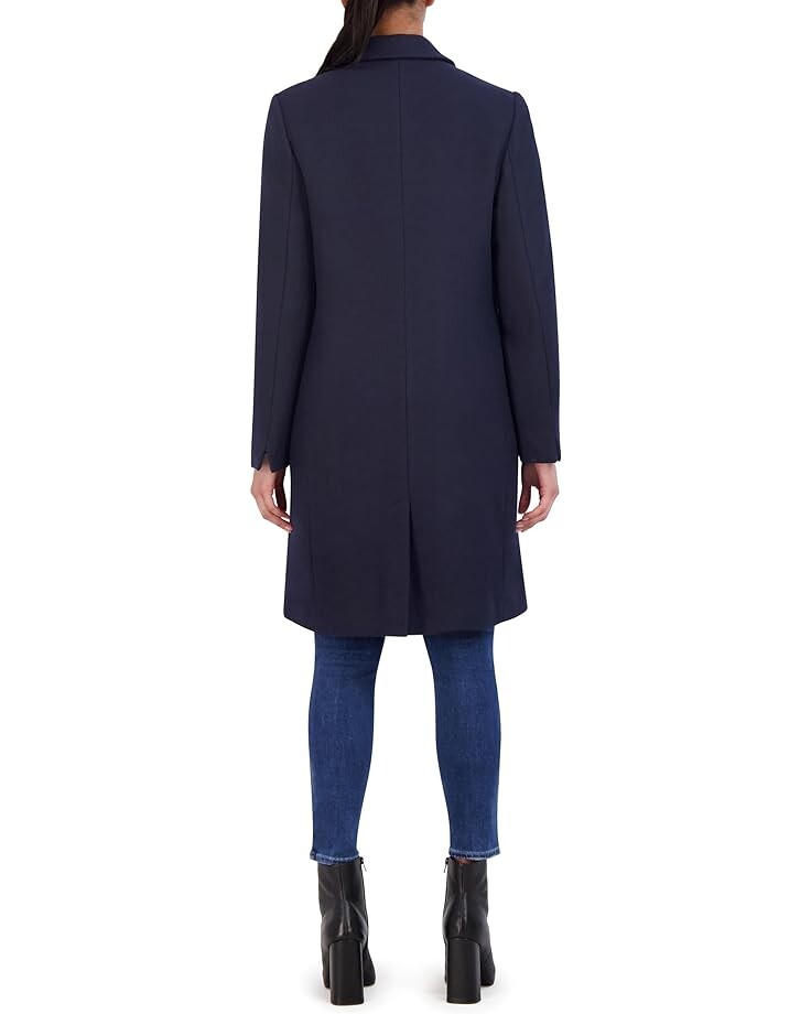 

Пальто Cole Haan Asymmetrical Peak Lapel Coat, темно-синий