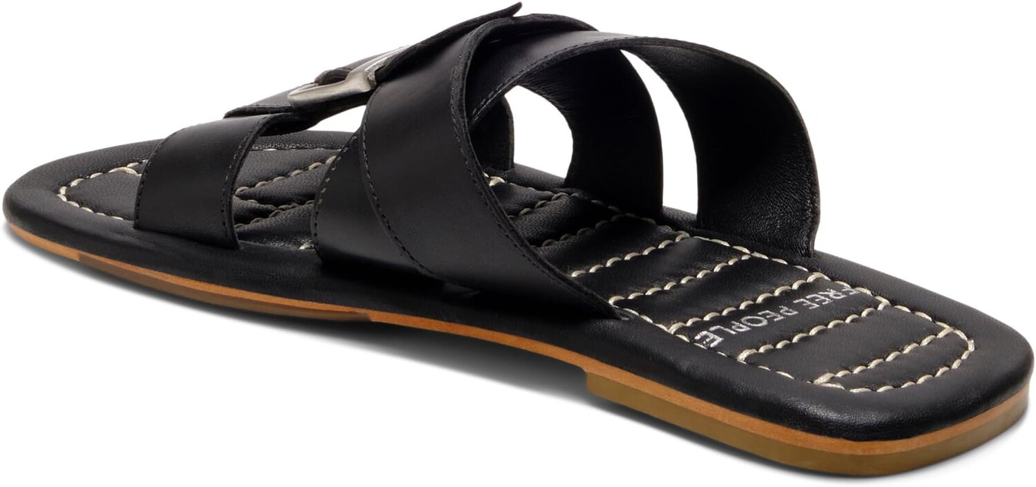 Сандалии Free People Sloan Buckle Sandal, черный — фото 3