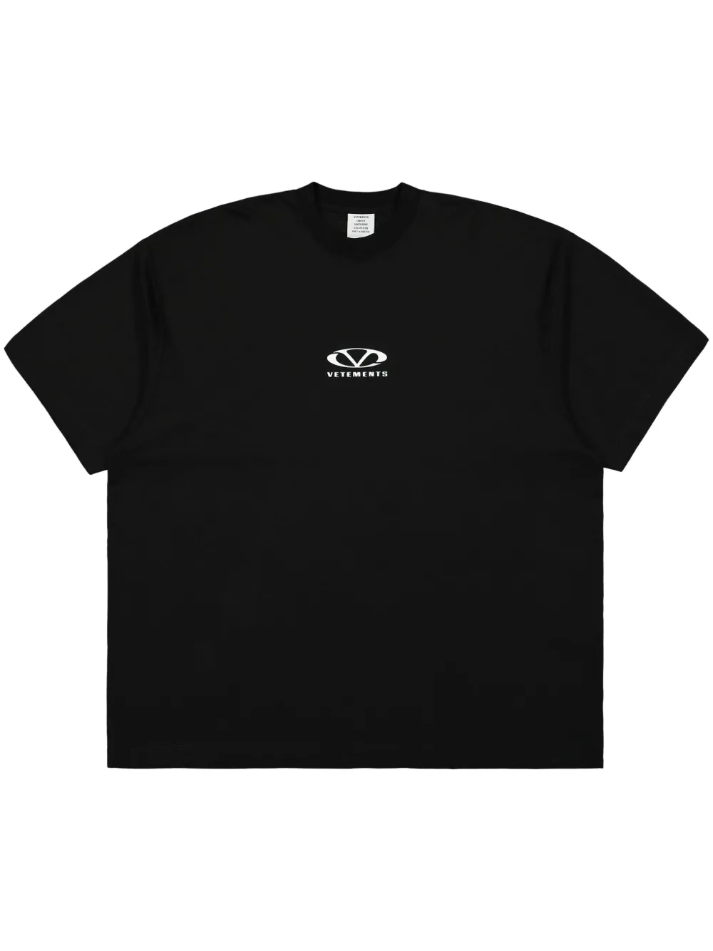 

Футболка с логотипом VETEMENTS, черный