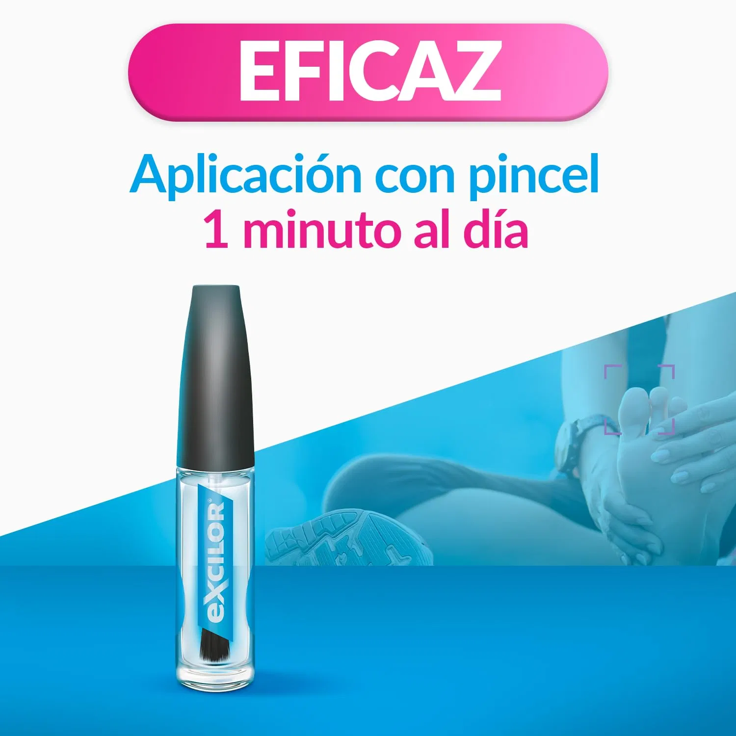 Лак для ногтей «ESMALTE ONIMICOSIS UÑAS» от EXCILOR 3.3 мл Excilor — фото 2