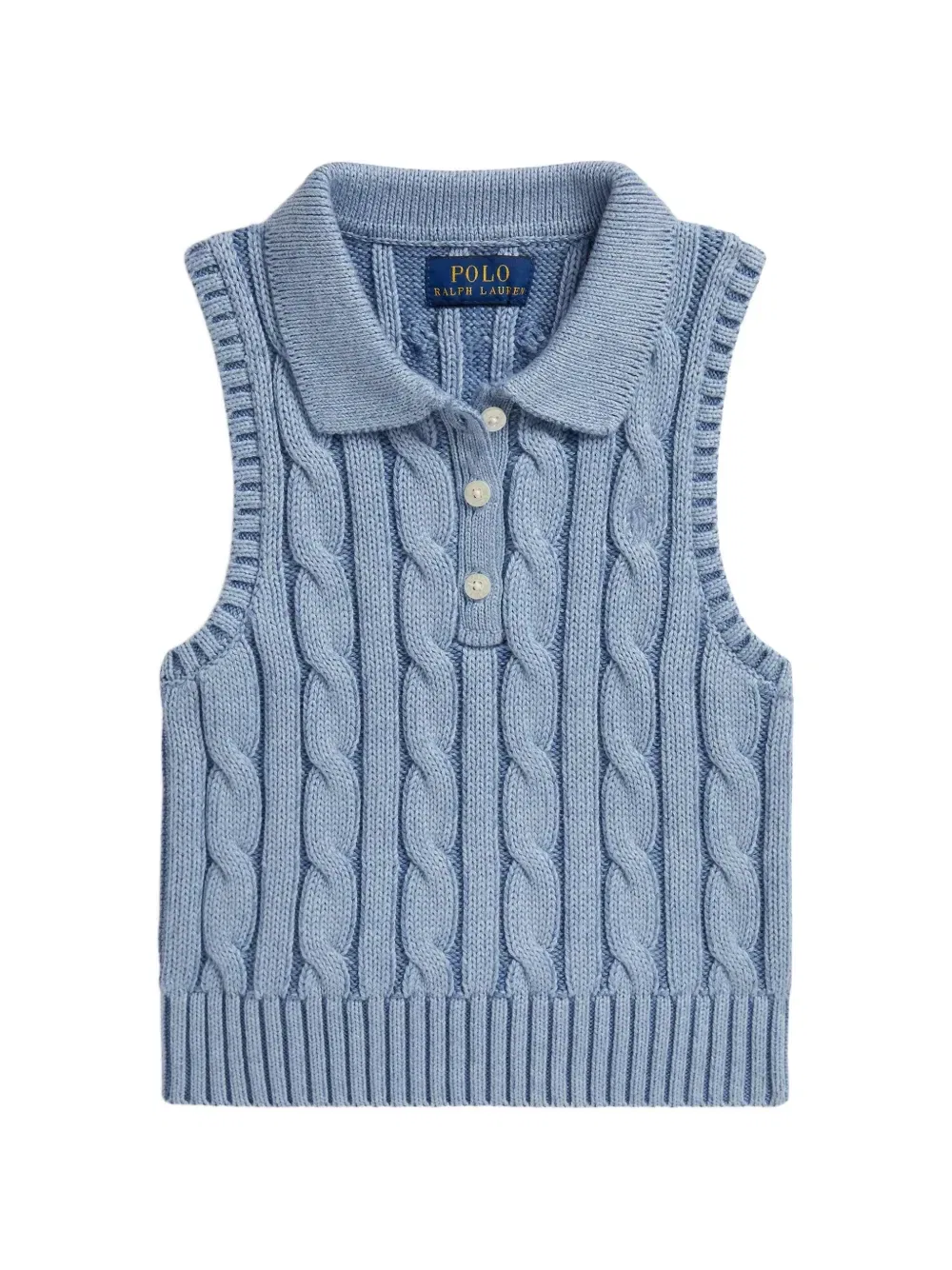 Рубашка поло фактурной вязки Polo Ralph Lauren Kids, синий