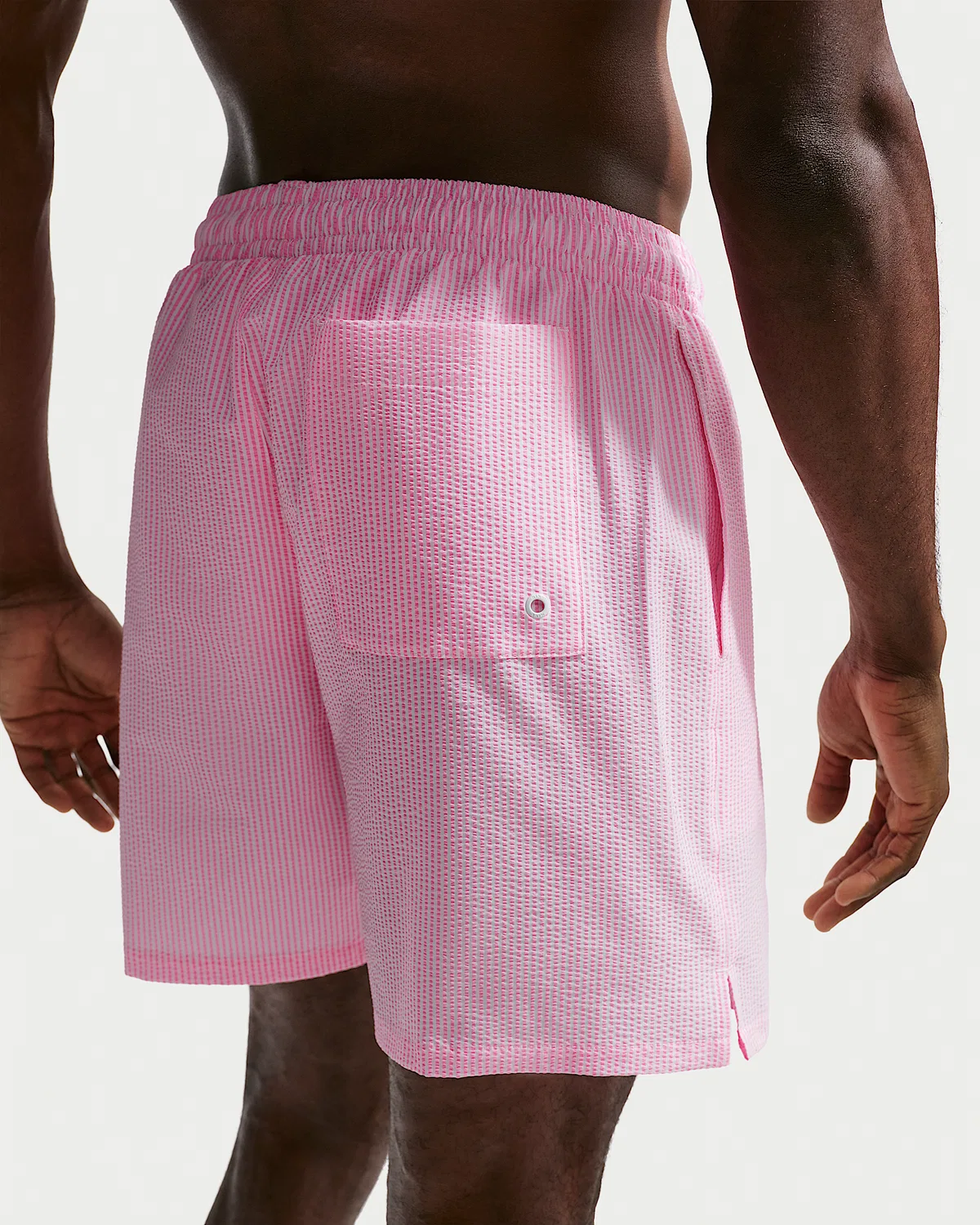 Мужские плавательные шорты Nike Swim Breaker с текстурой «риппл», 7 дюймов, на подкладке, Pink Glow — фото 3