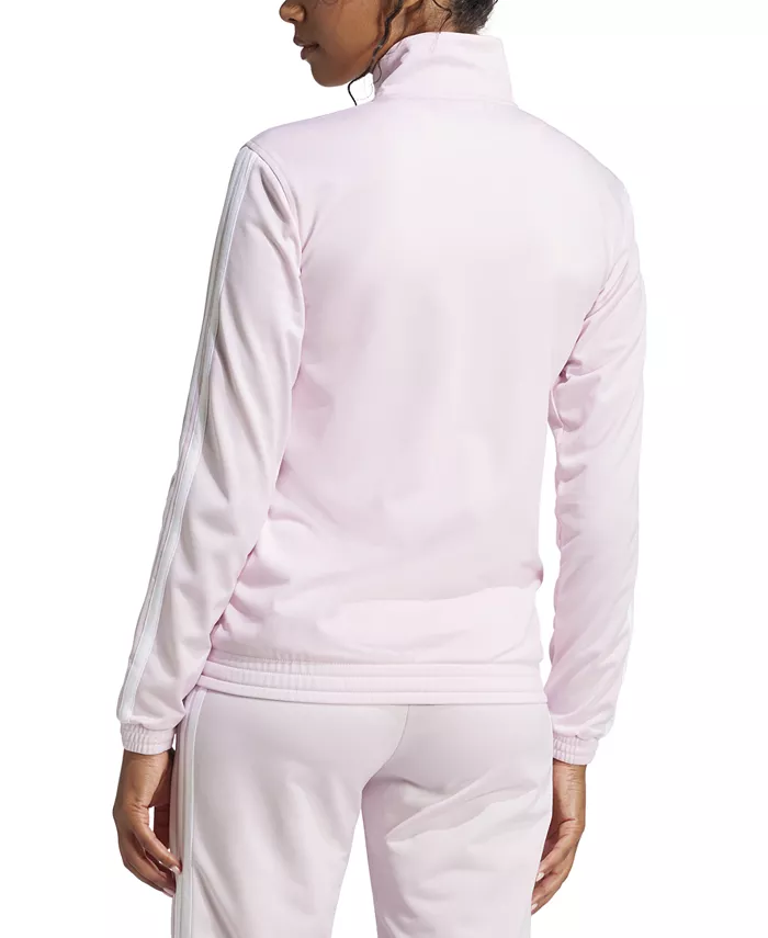 Женская трикотажная куртка Track Jacket с тремя полосками adidas, розовый — фото 2