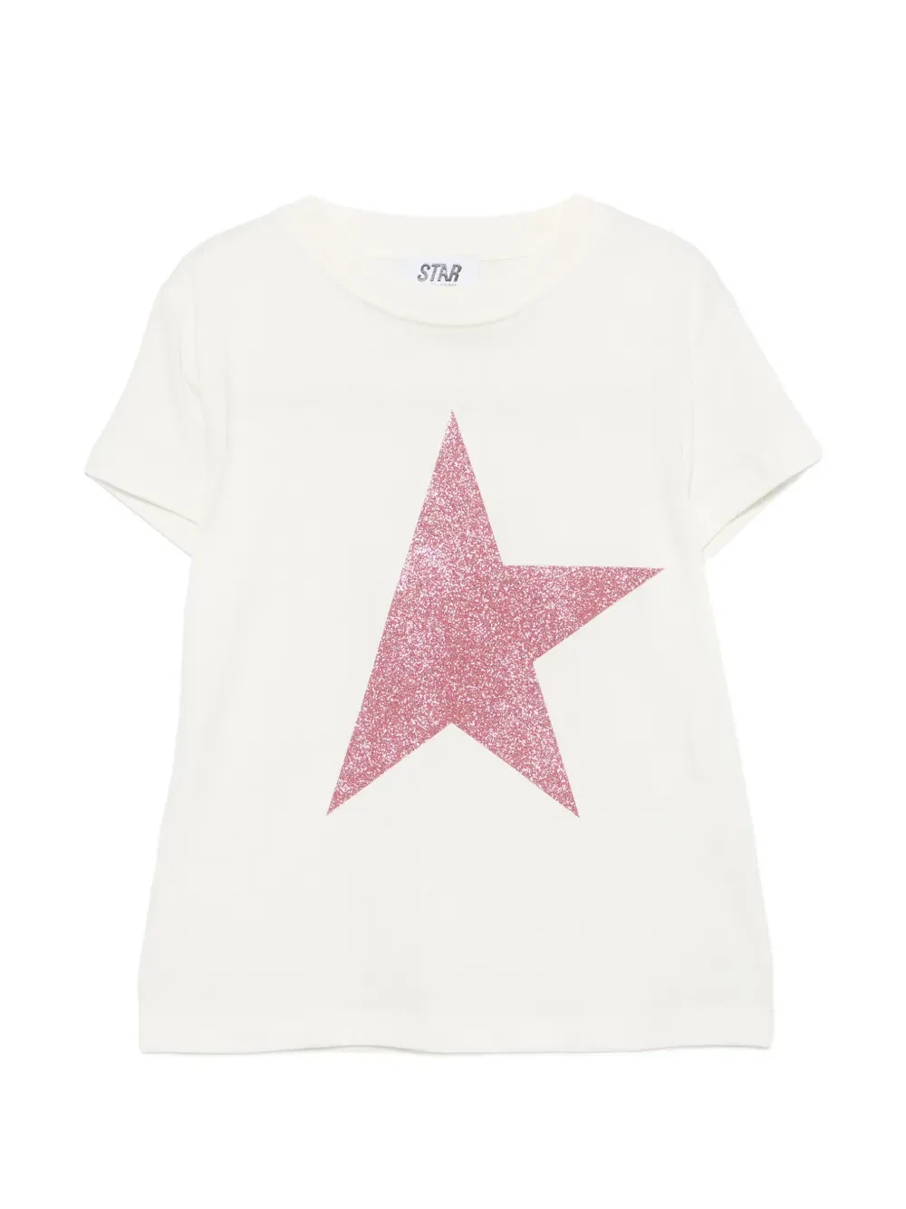 Футболка с круглым вырезом Golden Goose Kids, нейтральный