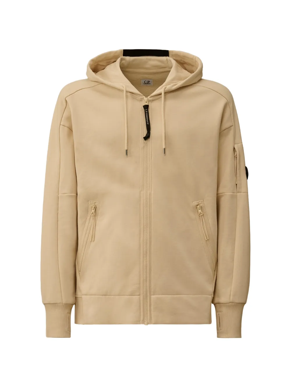 

Худи на молнии C.P. Company, бежевый
