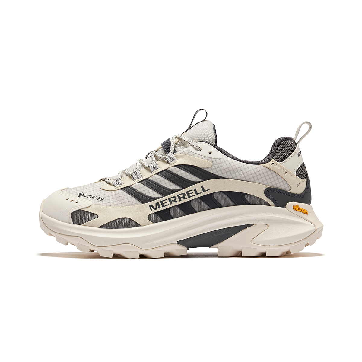 

MERRELL Мокасины Moab Speed 2 Gore Tex Chalk - бежево-серые, цвет Beige Gray