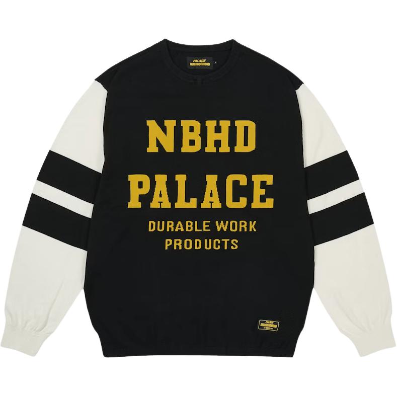 

NEIGHBORHOOD Co brand FW25 свитер Unisex PALACE, черный