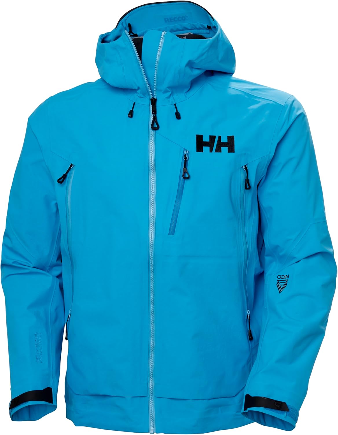 

Куртка Helly-Hansen Odin 9 Worlds 3.0 Shell - мужская, водонепроницаемая, ветрозащитная, дышащая, совместимая со шлемом, из переработанного материала Helly Hansen, 645 Cyan