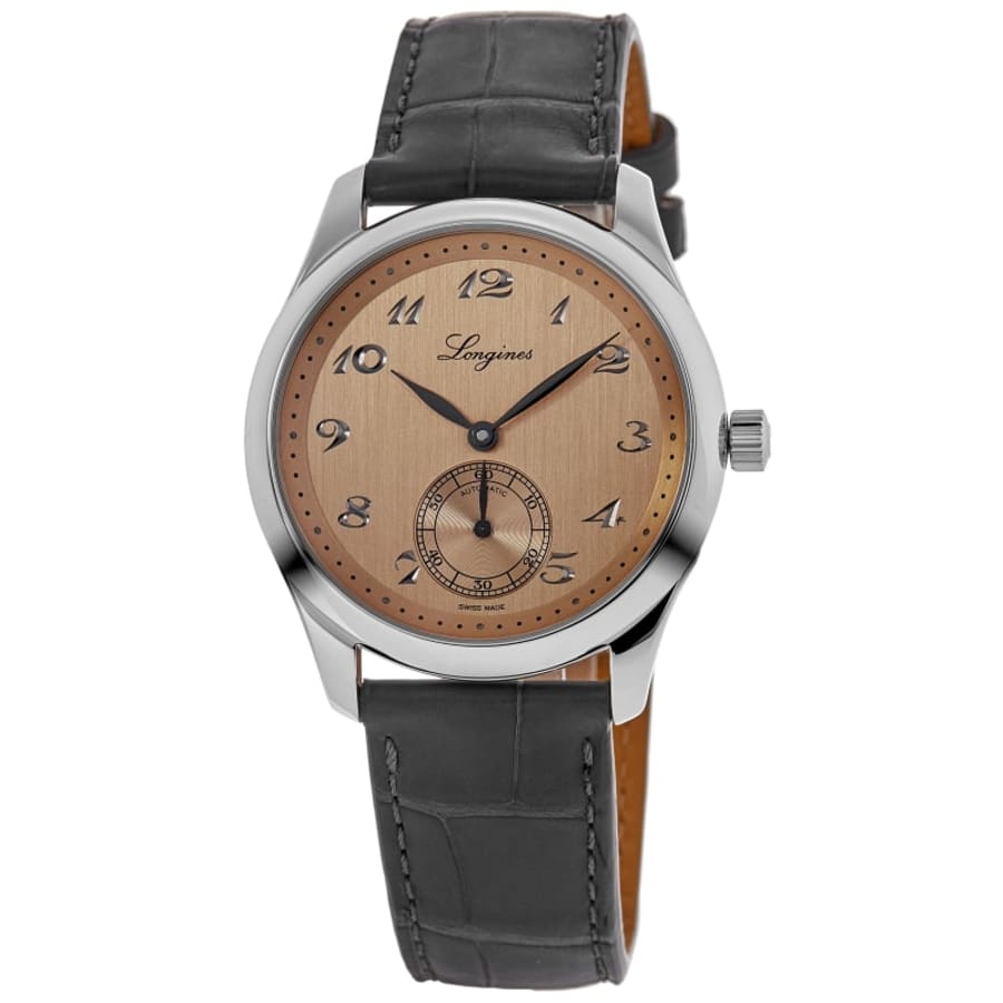 

Longines Master Collection Автоматические мужские часы с циферблатом цвета лосося и кожаным ремешком 38,5 мм, цвет salmon