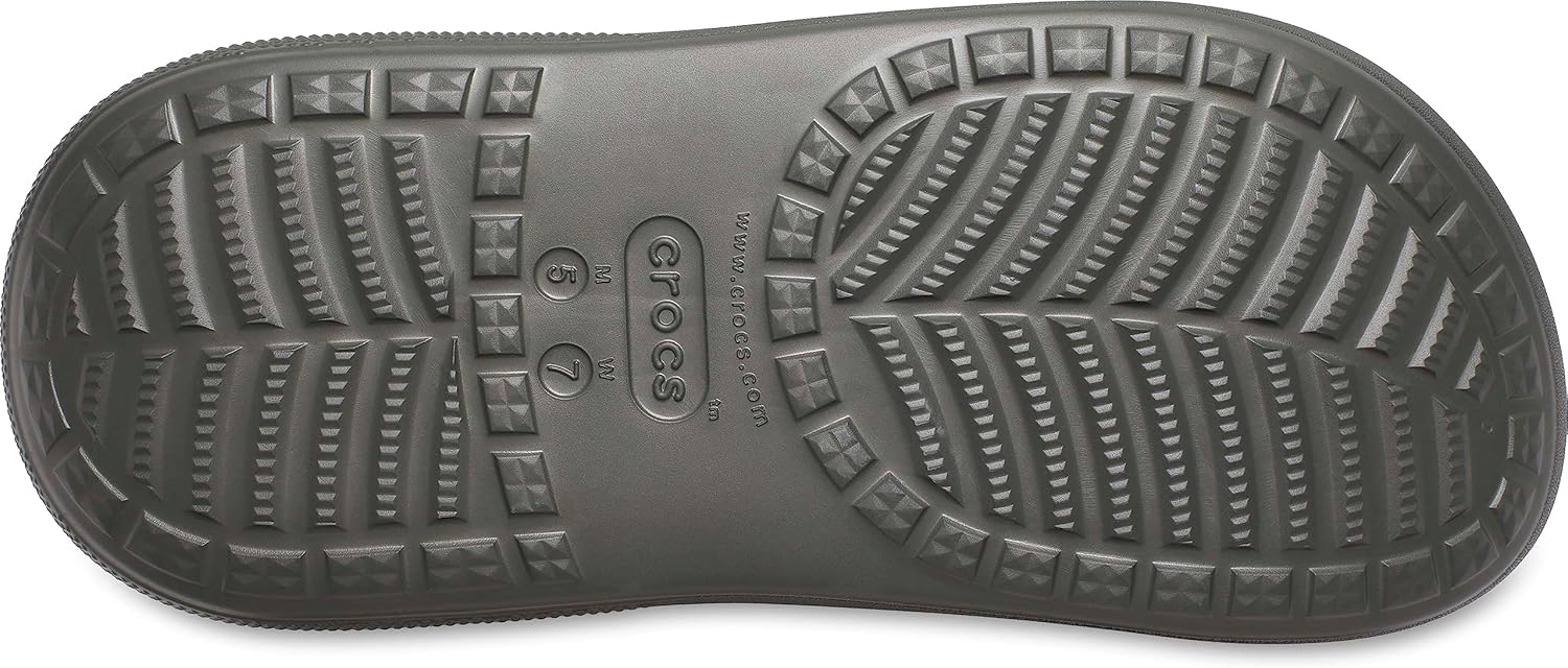 Унисекс резиновые водонепроницаемые сапоги Crocs Crush на платформе, оливковый — фото 4