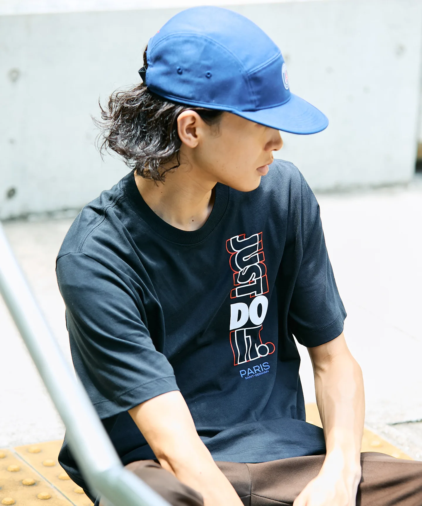 Мужская футболка PSG JDI HQ8330-010 NIKE чёрная