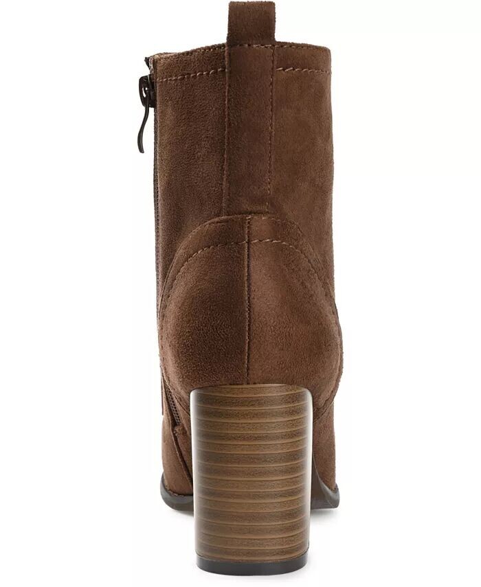Женские ботильоны Baylor Lace Up Stacked Heel Journee Collection, коричневый — фото 3