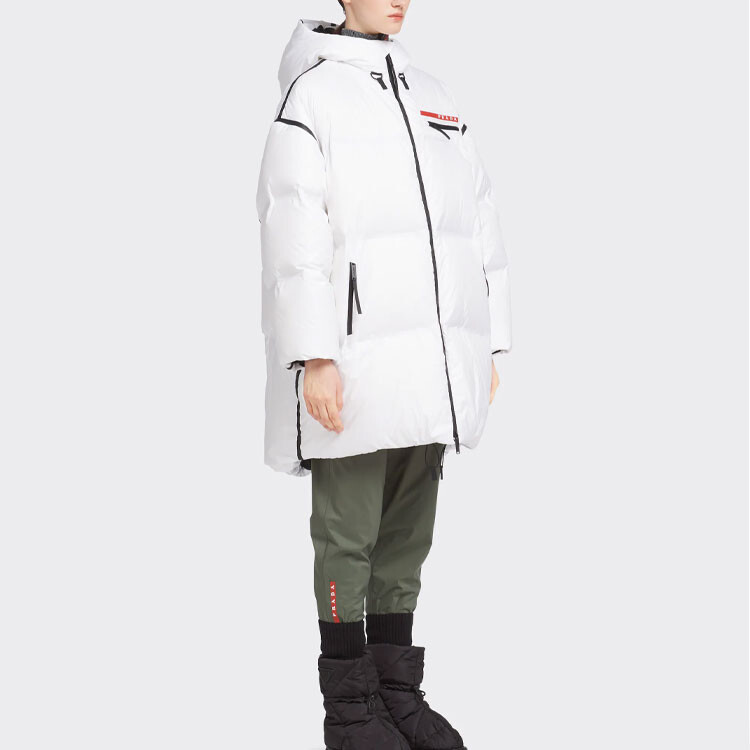 

Пуховик женский белый Prada