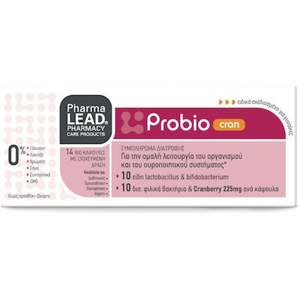 

Пробиотики Probio Cran с клюквой 14 капсул Pharmalead