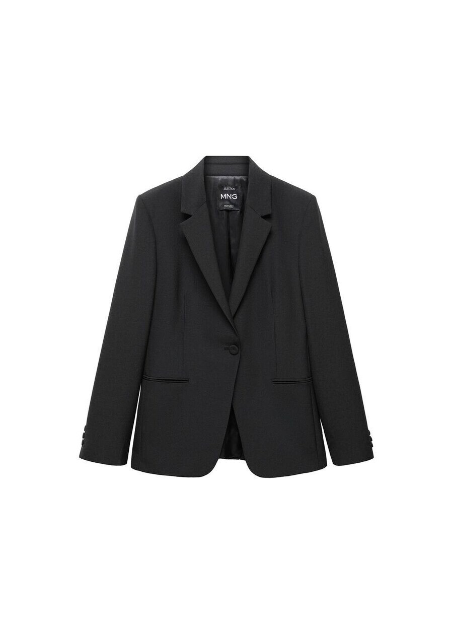 

Классический блейзер MANGO Blazer Jordan, черный