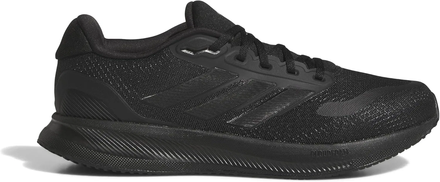 Мужские беговые кроссовки Adidas Runfalcon 5 Wide, Coreblack Coreblack Ftwwht — фото 2