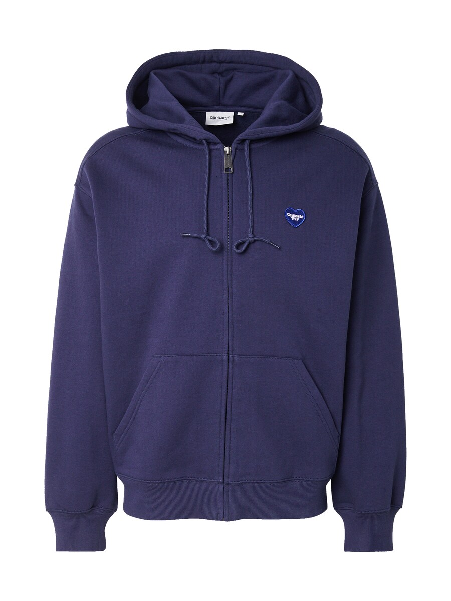 

Толстовка с капюшоном на молнии Carhartt WIP Heart II Hartt, синий/темно-синий