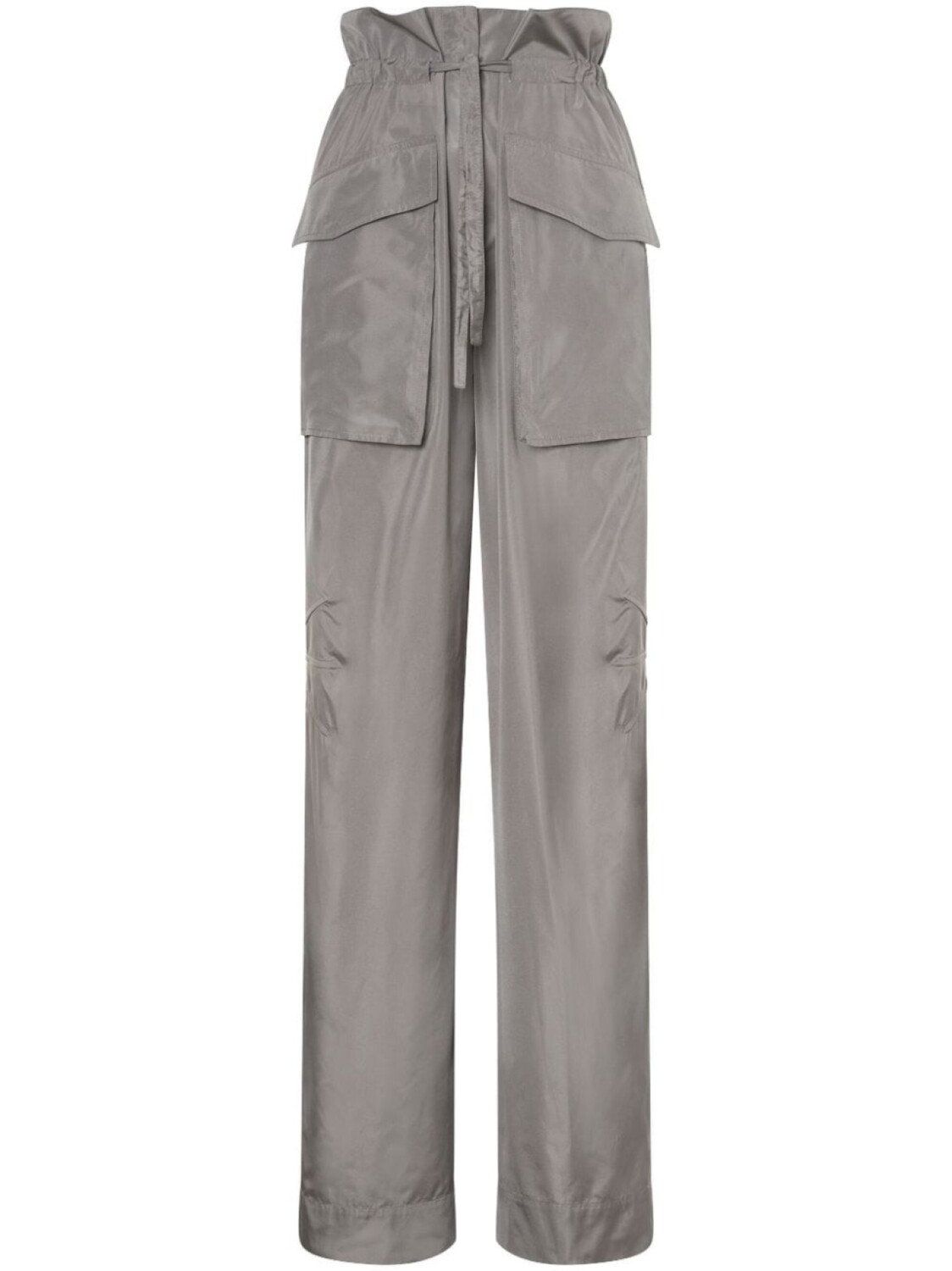 

Alberta Ferretti прямые брюки с завышенной талией, серый