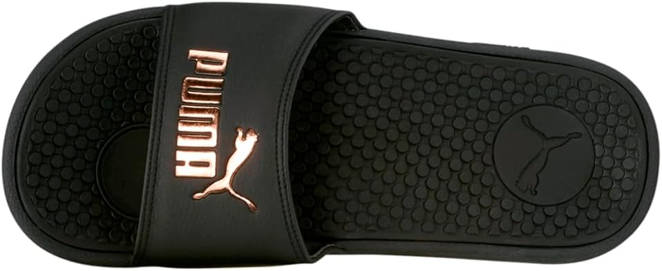 Сандалии PUMA Unisex Leadcat FTR Slide, черный/золотой — фото 4