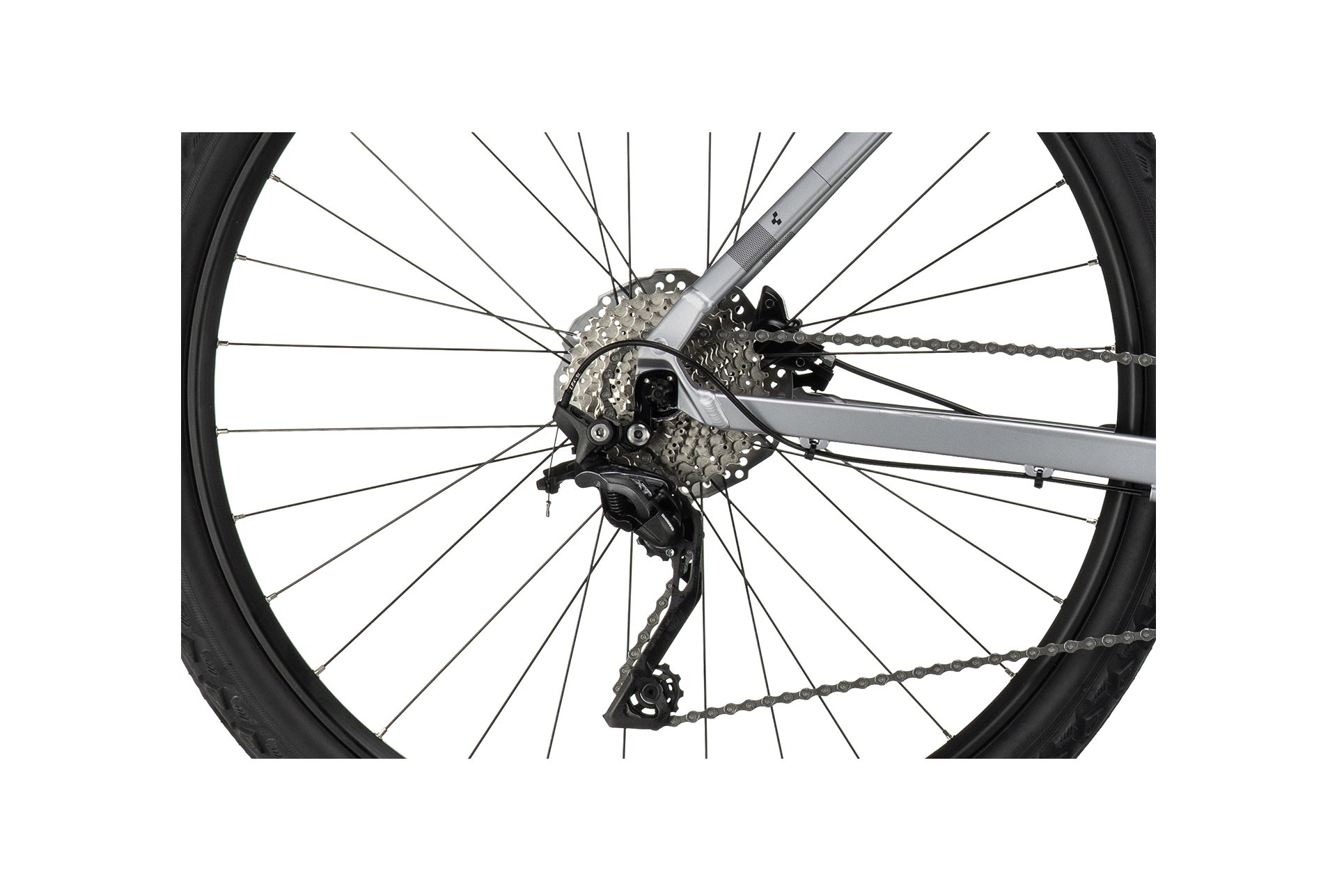 Кроссовый велосипед Cube Nature EXC - 28 дюймов - Damen Sport - 2024, цвет Silber|polarsilver´n´black — фото 4