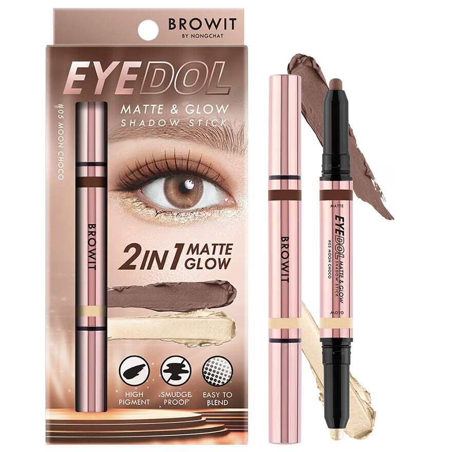 

Browit Eyedol Matte And Glow Shadow Stick 1г. 05 Лунный шоколад, Moon Choco