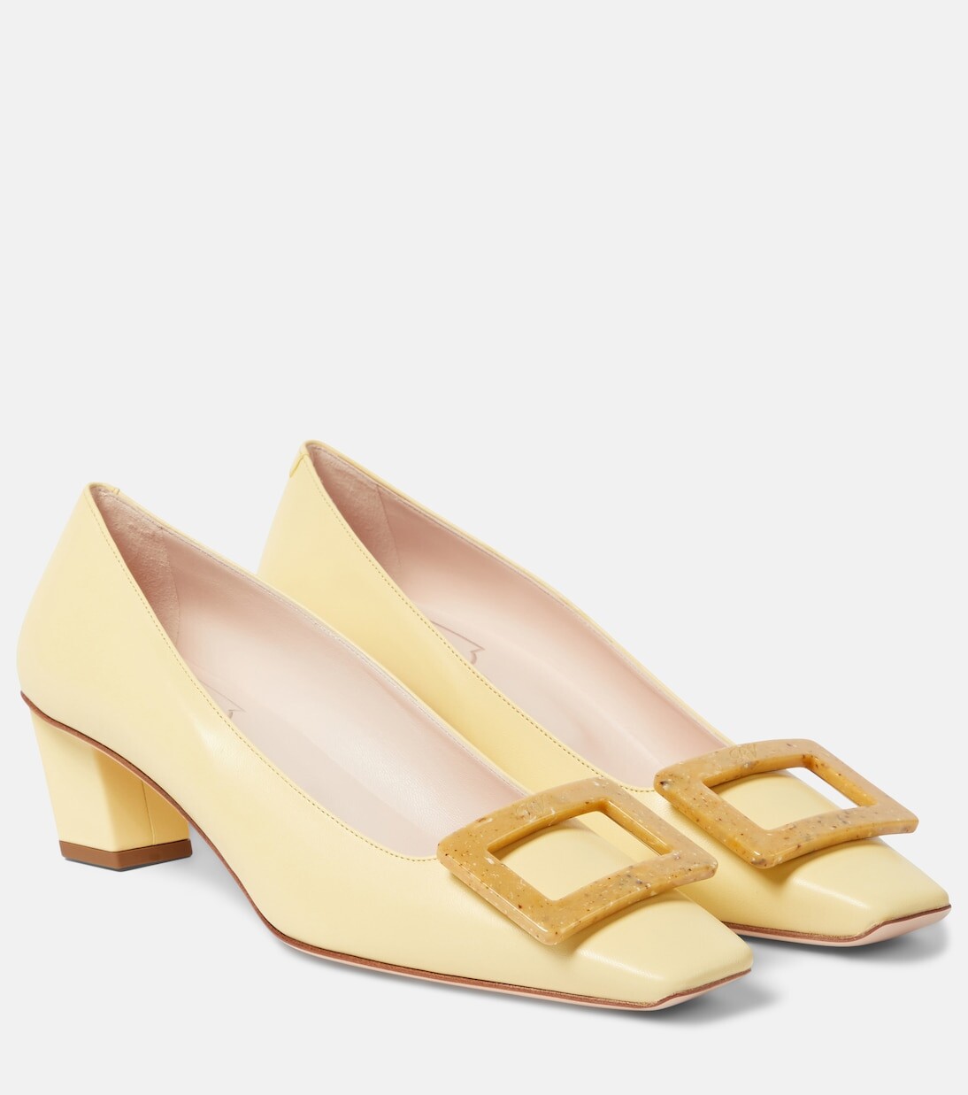 Кожаные туфли belle vivier 45 Roger Vivier, желтый