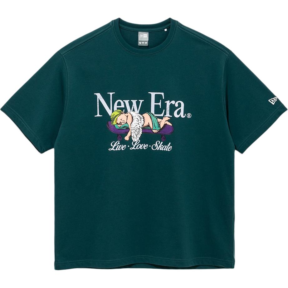 

New Era Футболка унисекс зеленая, Зеленый, New Era Футболка унисекс зеленая