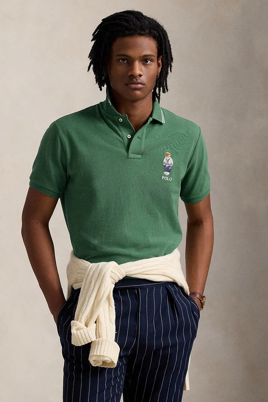 

Хлопковое поло Polo Ralph Lauren, зеленый