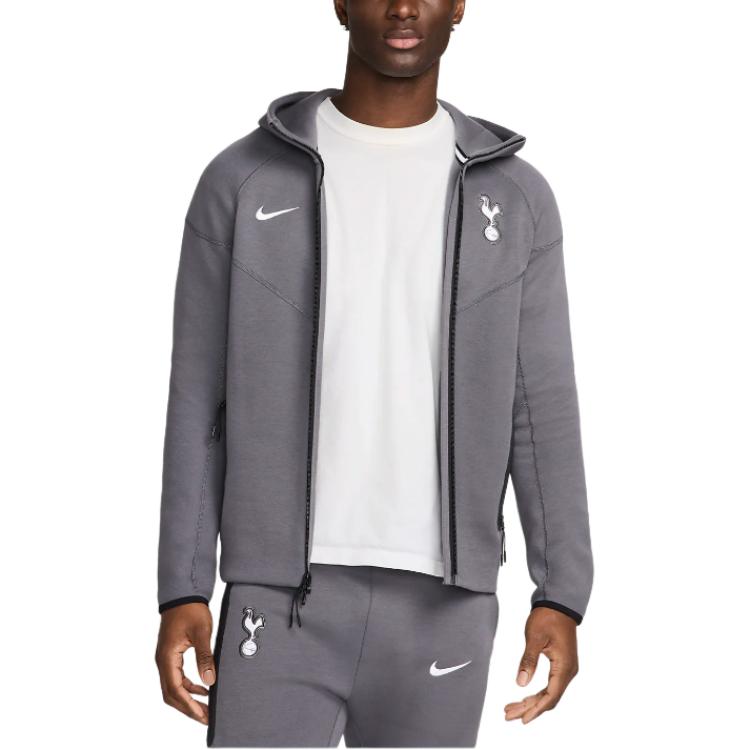 

Толстовка Tech Windrunner Nike темно-серого цвета, Серый, Толстовка Tech Windrunner Nike темно-серого цвета