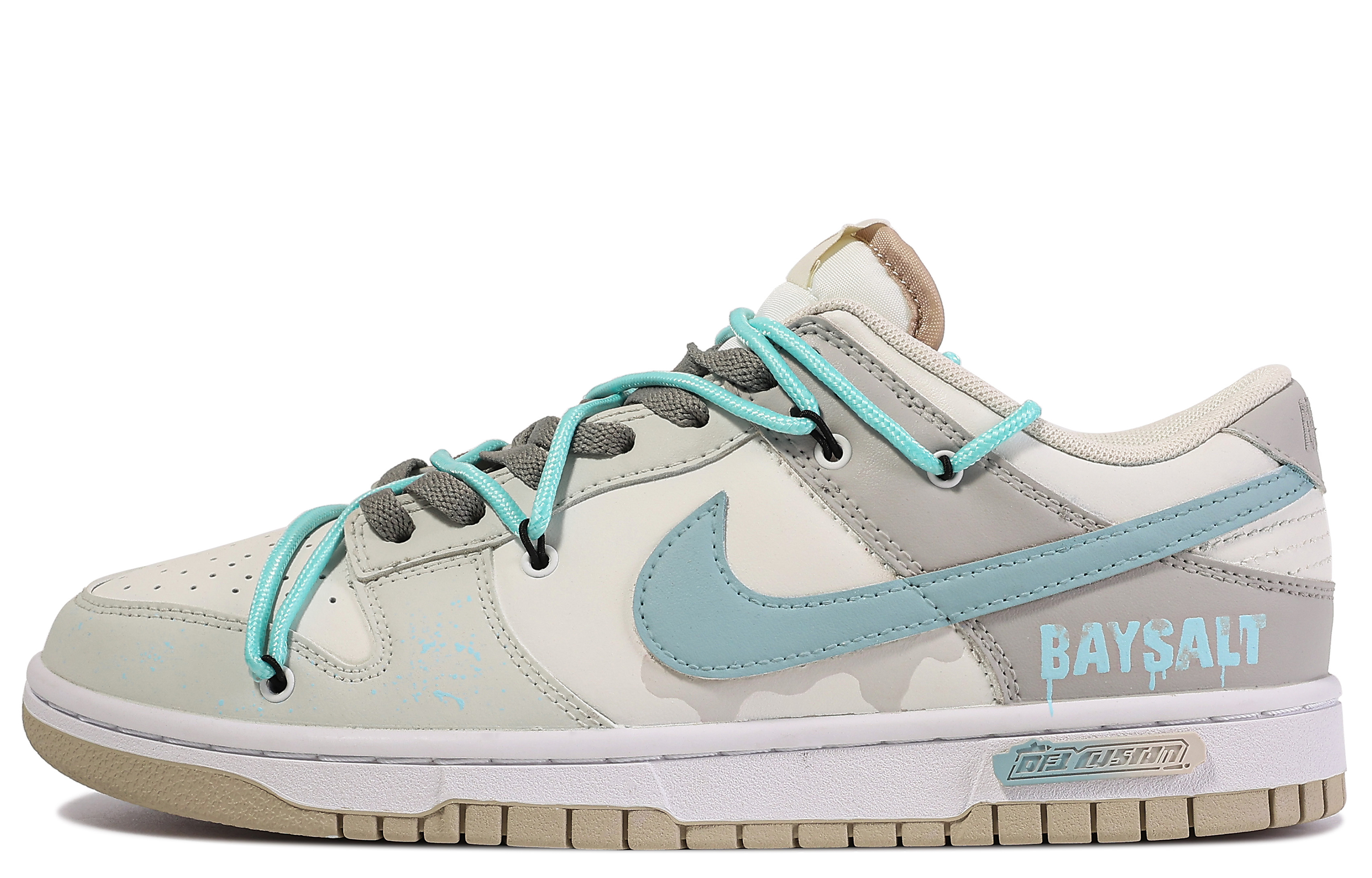 

Кроссовки Nike Dunk Skateboarding Shoes Men Low-top Beige/Blue, цвет Off White