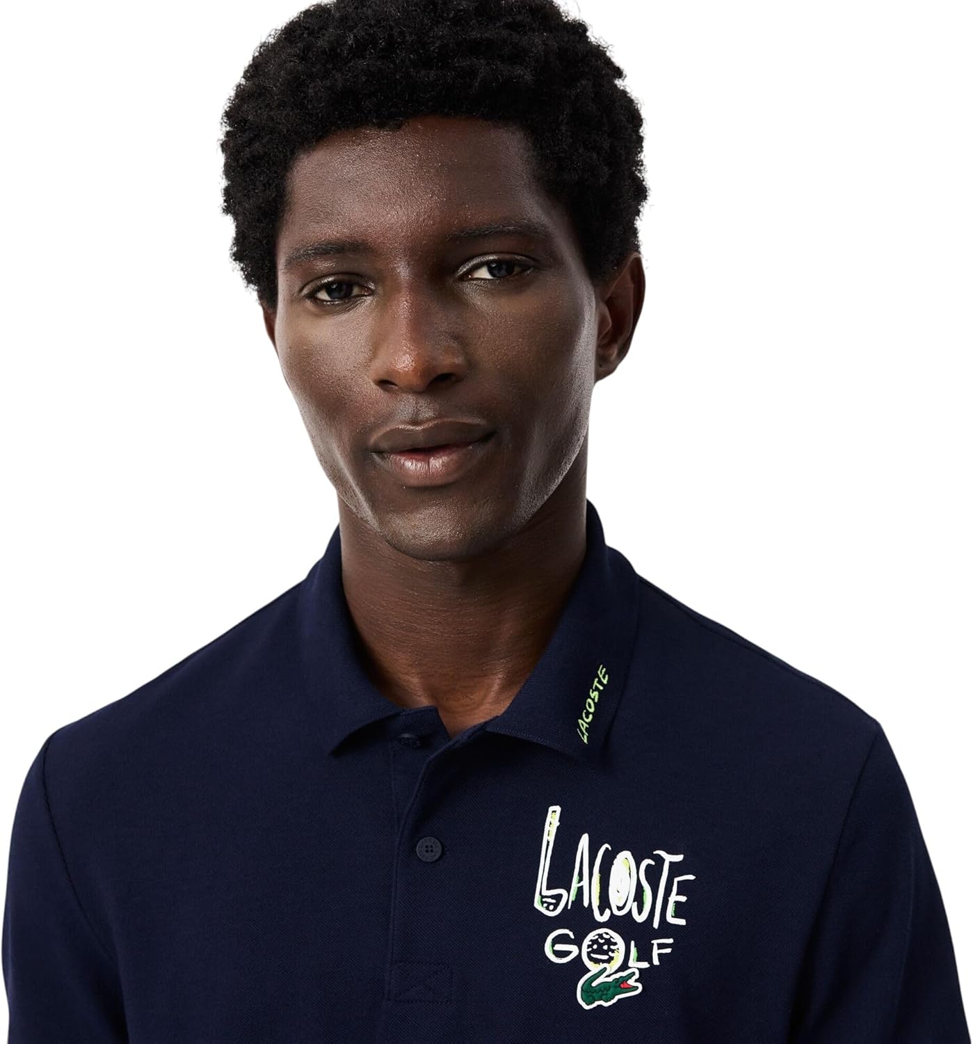 Мужская поло для гольфа Lacoste Sport Classic Fit с защитой от ультрафиолета, Navy Blue/Navy Blue — фото 2