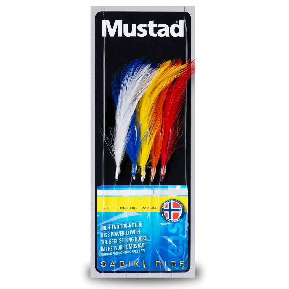 

Оснастки Mustad CL-RIG30 Coloured Feather Trace, разноцветный