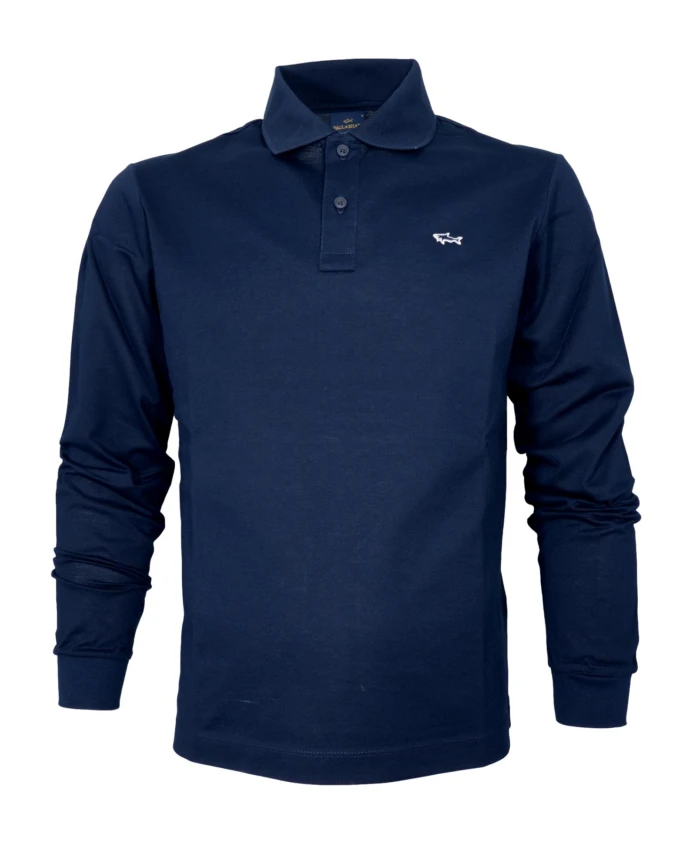 

Поло Manica Lunga из пике-ди-котона 99311003 Paul & Shark, синий