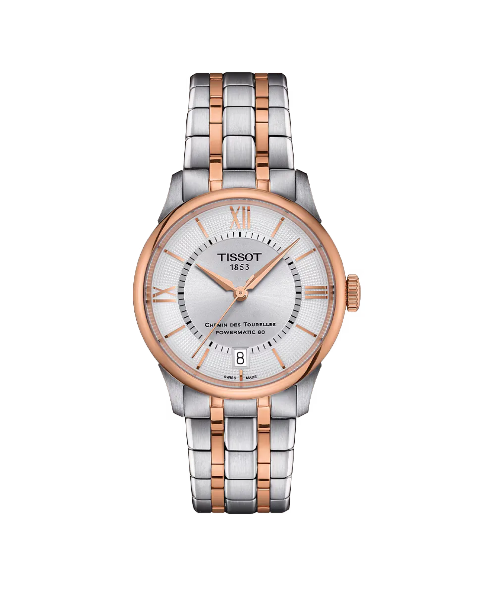 

Женские часы Chemin des Tourelles из стали Tissot, серебрянный