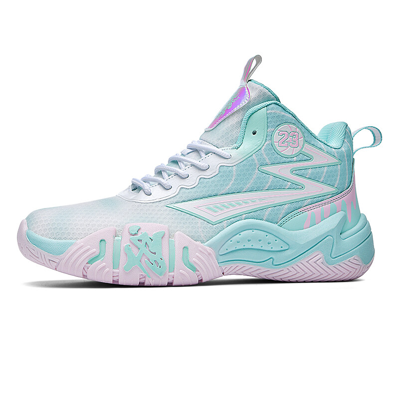 

Баскетбольные кроссовки Basketball Shoes Unisex Mid-Top Musnodo, белый/зеленый/оранжевый