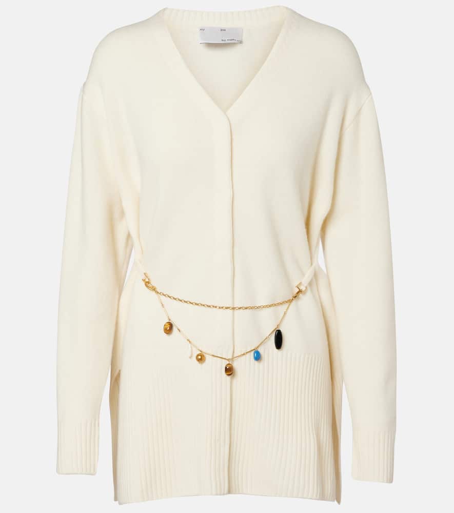 

Шерстяной кардиган с поясом Xu Zhi, Cream