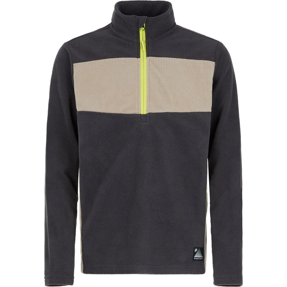 

Лонгслив Protest Marnix half zip, серый
