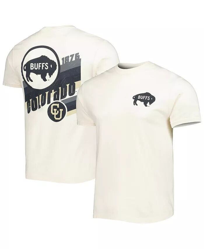 

Мужская кремовая футболка Colorado Buffaloes Vault винтажного комфортного цвета Image One