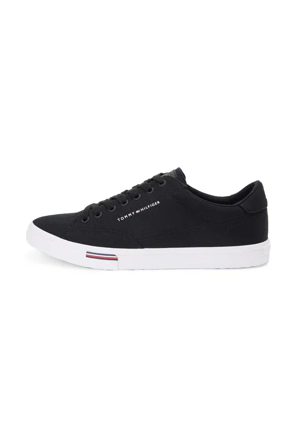 Кроссовки Tommy Hilfiger Canvas Signature Midsole Trainers, черный