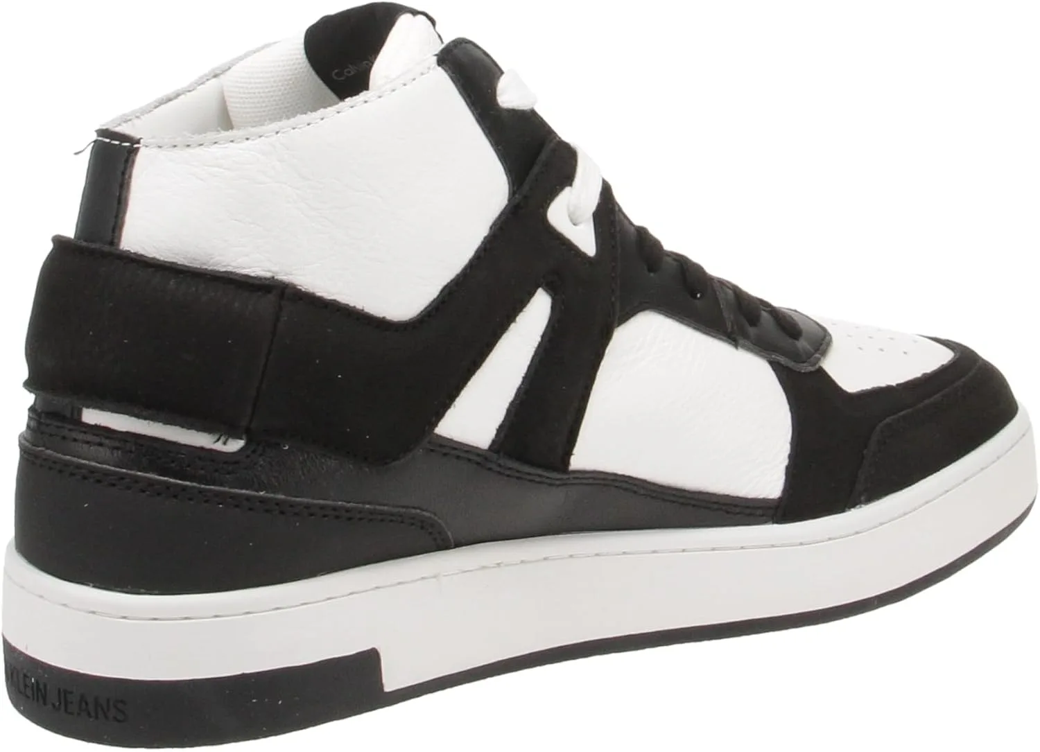 Кроссовки Calvin Klein YM0YM00883 Basket Cupsole Mid - мужские - 01W-B.White-Black, белый/черный — фото 2