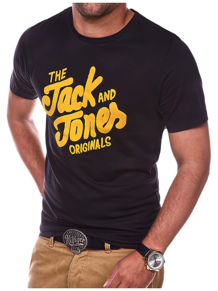 

Футболка Jack & Jones, цвет schwarz/gelb