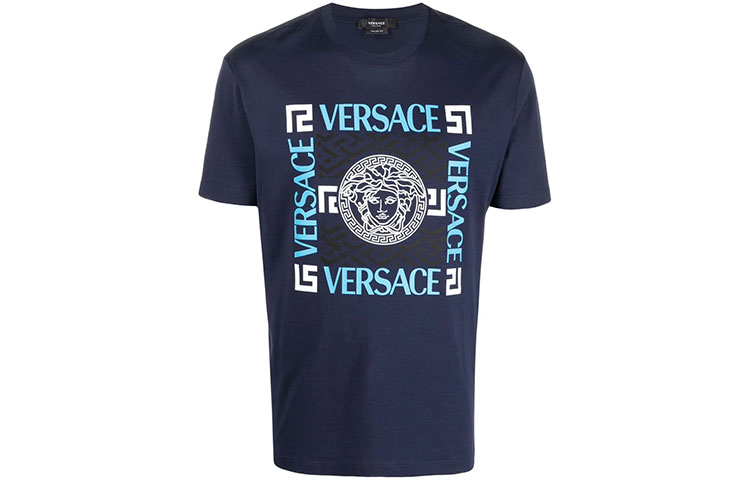 

Футболка мужская синяя VERSACE