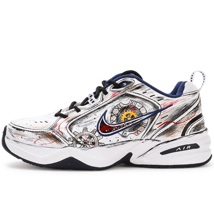 

Кроссовки Nike Air Monarch 4 Chunky Sneakers Unisex Low-top Black/Red, белый